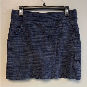 Croft & Barrow Blue Skirt Size M Cotton Blend Casual
